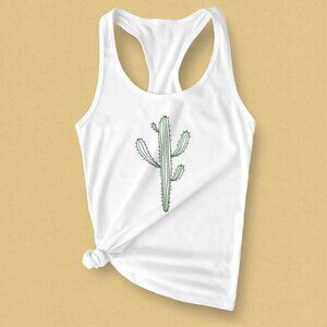Cactus Graphic Tank Top Boho Southwestern Cute Summer Tank Women